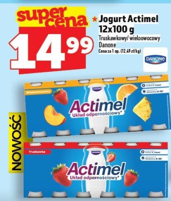 Jogurt Actimel Danone 12x100g promocja w TOPAZ