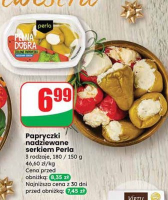 Papryczki nadziewane serkiem Perla promocja w Dino