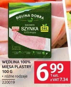 Wędlina 100% mięsa plastry 100 g różne rodzaje promocja w Selgros
