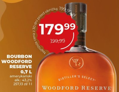 Bourbon Woodford Reserve promocja w Duży Ben