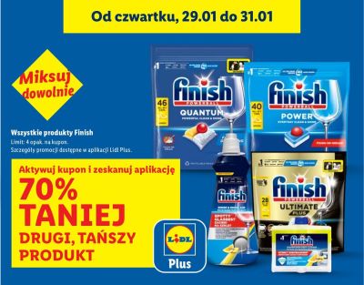 Wszystkie produkty Finish DRUGI -70% promocja w Lidl