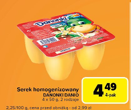 Serek wanilia Danone danonki promocja w Carrefour Express