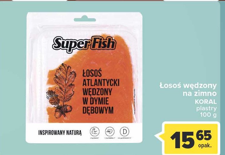 Łosoś norweski w plastrach wędzony na zimno Superfish promocja