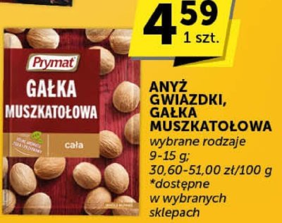 Anyż gwiazki gałka muszkatołowa Prymat promocja w Groszek