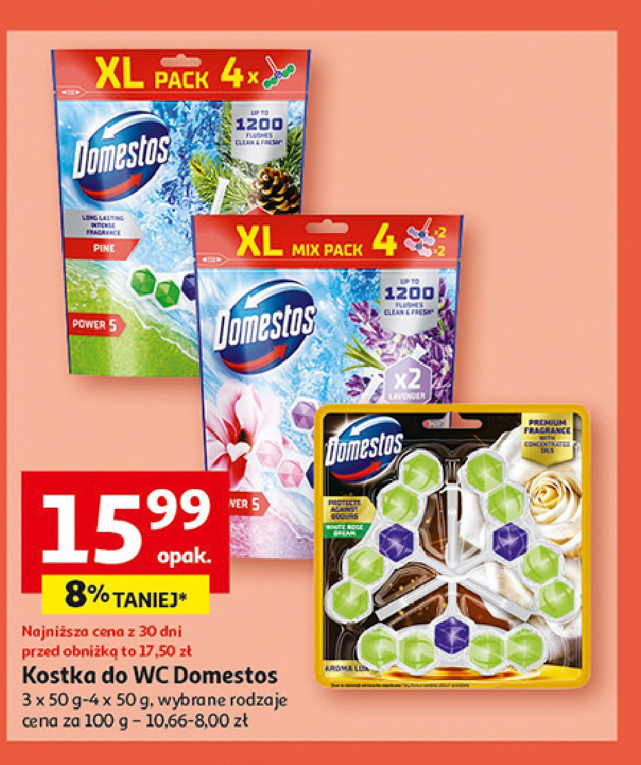 Kostka do wc magnolia + lawenda Domestos power5 promocja