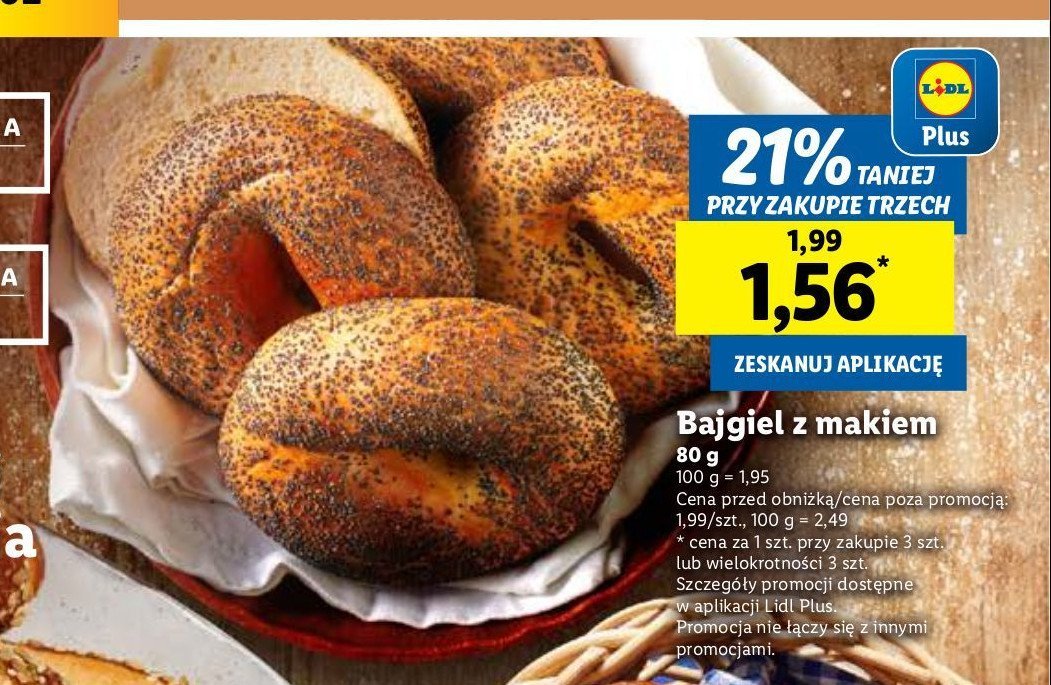 Bajgiel z makiem promocja