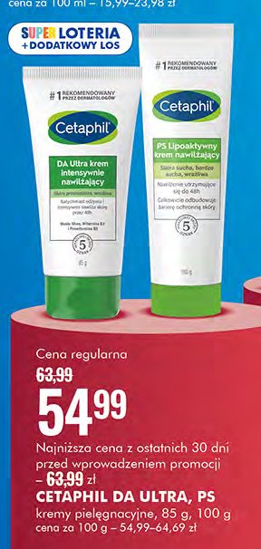 Krem nawilżający da ultra Cetaphil promocja