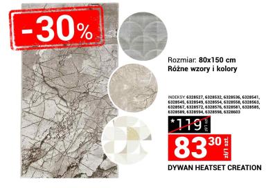 Dywan HEATSET CREATION 80x150 cm różne wzory i kolory promocja w Merkury Market