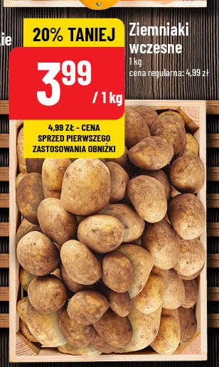 Ziemniaki wczesne promocja w POLOmarket