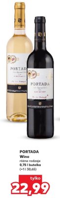 Wino PORTADA różne rodzaje 0,75 l butelka promocja w Kaufland