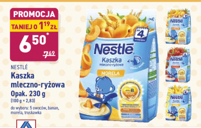 Kaszka mleczno-ryżowa banan Kaszka nestle promocja w Leclerc