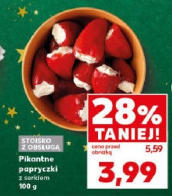 Pikantne papryczki z serkiem promocja w Kaufland