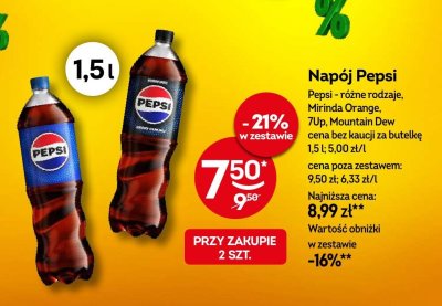 Napój Pepsi promocja w Żabka