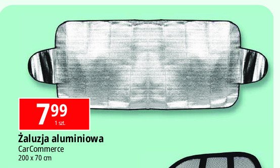 Żaluzja aluminiowa na przednią szybę 70 x 200 cm Carcommerce promocja