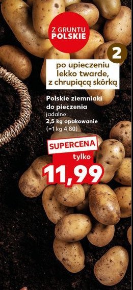 Ziemniaki do pieczenia polskie promocja