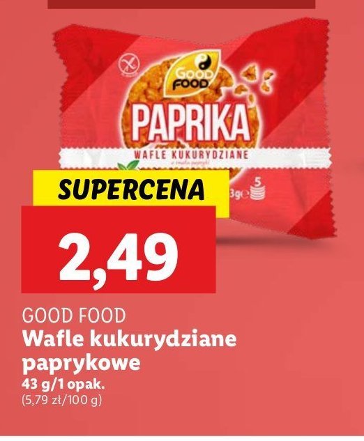 Wafle kukurydziane paprykowe Good food promocja