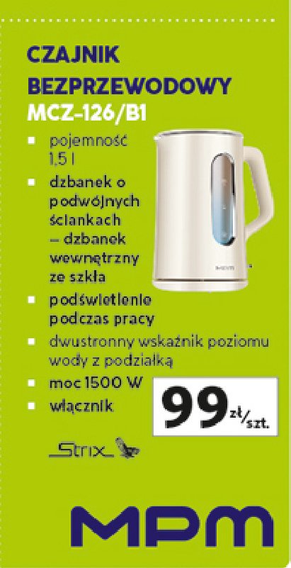 Czajnik mcz-126/b1 Mpm product promocja