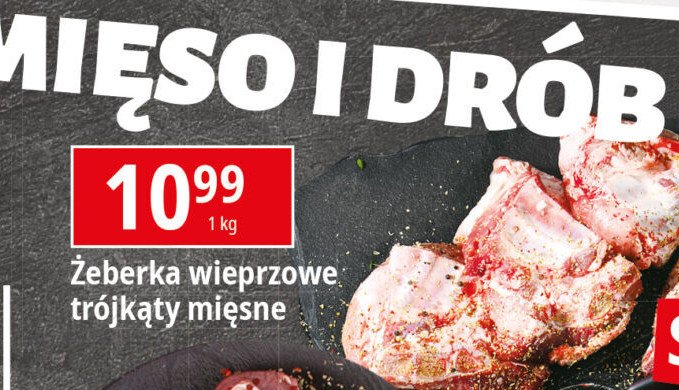 Żeberka wieprzowe trójkąty promocja