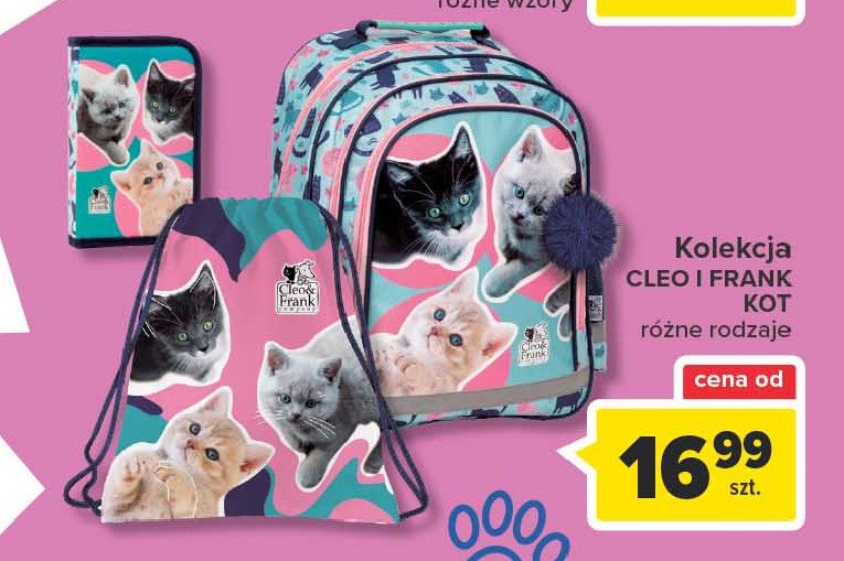 Plecak kot Cleo & frank company promocja
