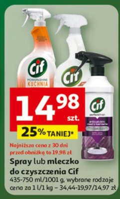 Spray lub mleczko do czyszczenia Cif promocja w Auchan