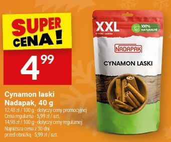 Cynamon laski Nadapak, 40 g promocja w Twój Market