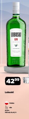 Gin Lubuski Gin Original promocja w Netto