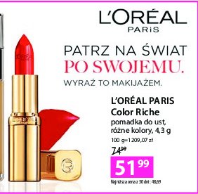 Pomadka nr 174 insoucian L'OREAL COLOR RICH INSOLENT promocja