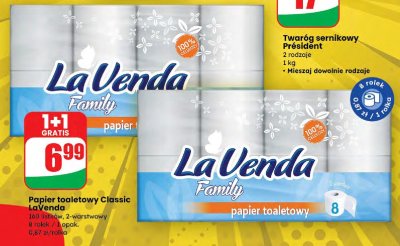 Papier toaletowy Classic LaVenda Family promocja w Dino