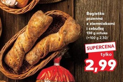 Bagetka pszenna z ziemniakami i cebulką promocja