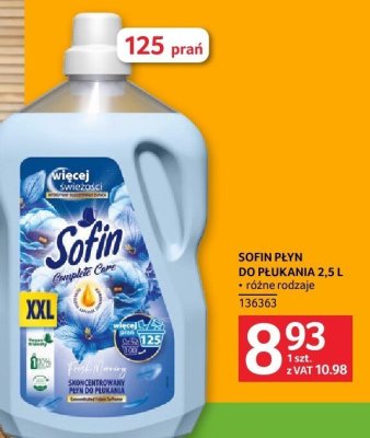 Płyn do płukania Sofin 2,5 L różne rodzaje promocja w Selgros