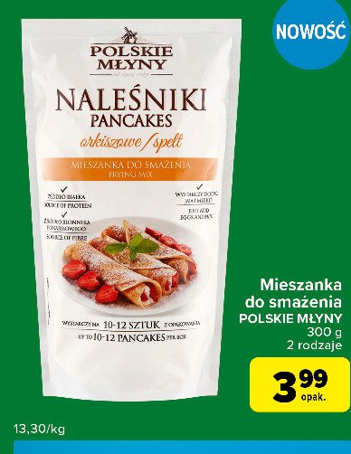 Naleśniki orkiszowe Polskie młyny promocja