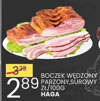 Boczek w臋dzony parzony surowy Haga promocja