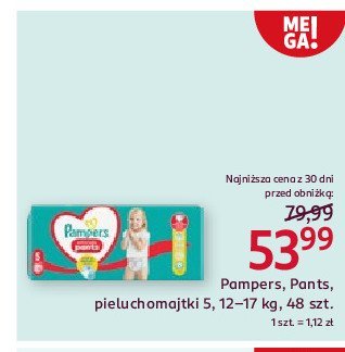 Pieluchomajtki junior Pampers pants promocja