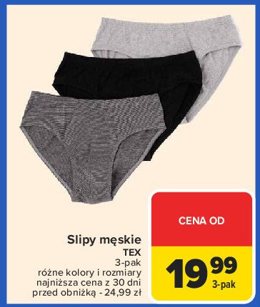 Slipy męskie Tex promocja w Carrefour Market