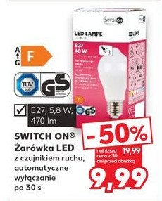 呕ar贸wka led 6w e27 Switch on promocja