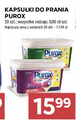 Kapsułki do prania kolor Purox promocja