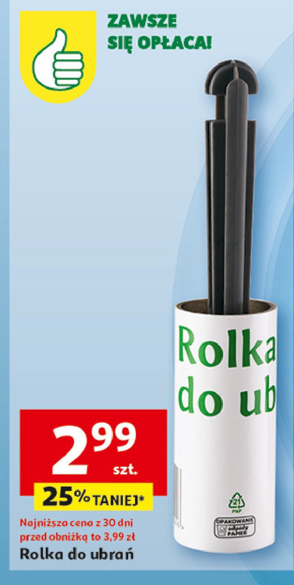 Rolka do ubrań Podniesiony kciuk promocja