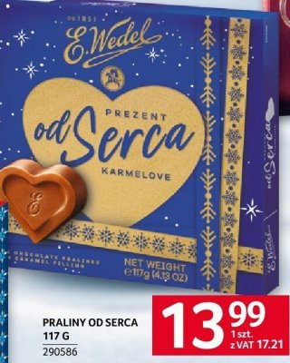 Praliny od Serca E.Wedel 117 g promocja w Selgros