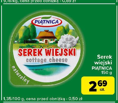 Serek wiejski naturalny Piątnica serek wiejski promocja