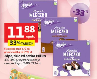 Czekoladki czekoladowe Milka alpejskie mleczko promocja