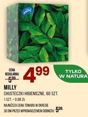 Chusteczki higieniczne promocja w Drogerie Natura