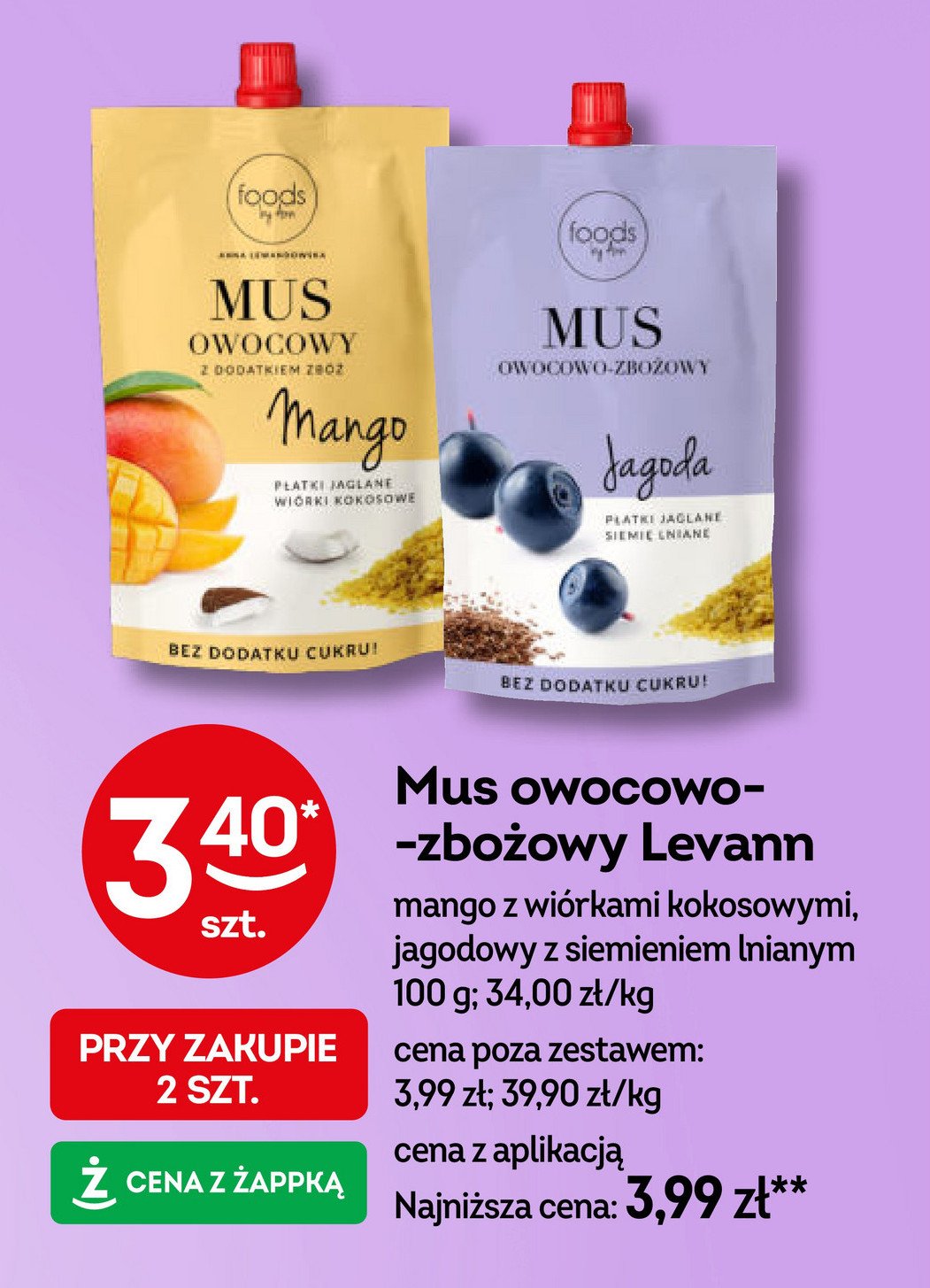 Mus jagoda Foods by ann promocja w Żabka