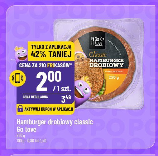 Hamburger drobiowy classic Gotove promocja