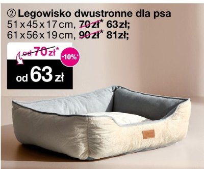 Legowisko dwustronne dla psa promocja w Woolworth