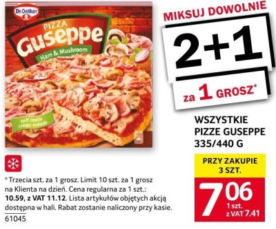 Pizza mro偶ona Guseppe promocja