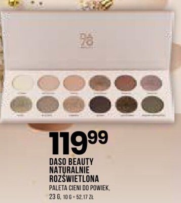Kosmetyki do makijażu DASO BEAUTY naturalnie rozświetlona paleta cieni do powiek promocja w Drogerie Natura