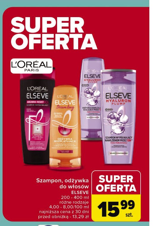 Odżywka rozplątująca L'oreal elseve dream long promocja