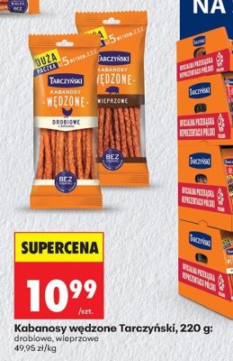 Kabanos wędzone Tarczyński 220g promocja w Biedronka
