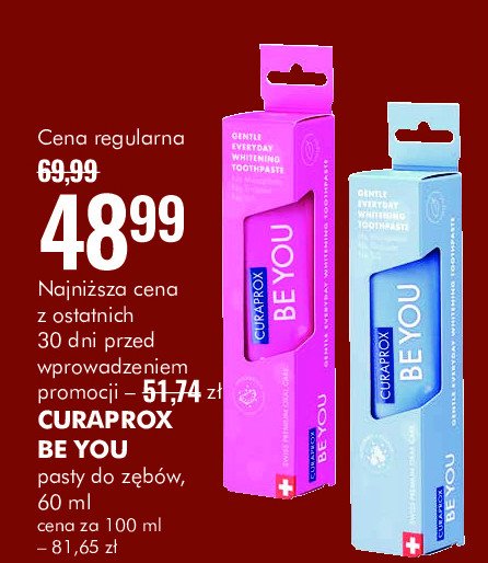 Pasta do zębów blue Curaprox be you promocja