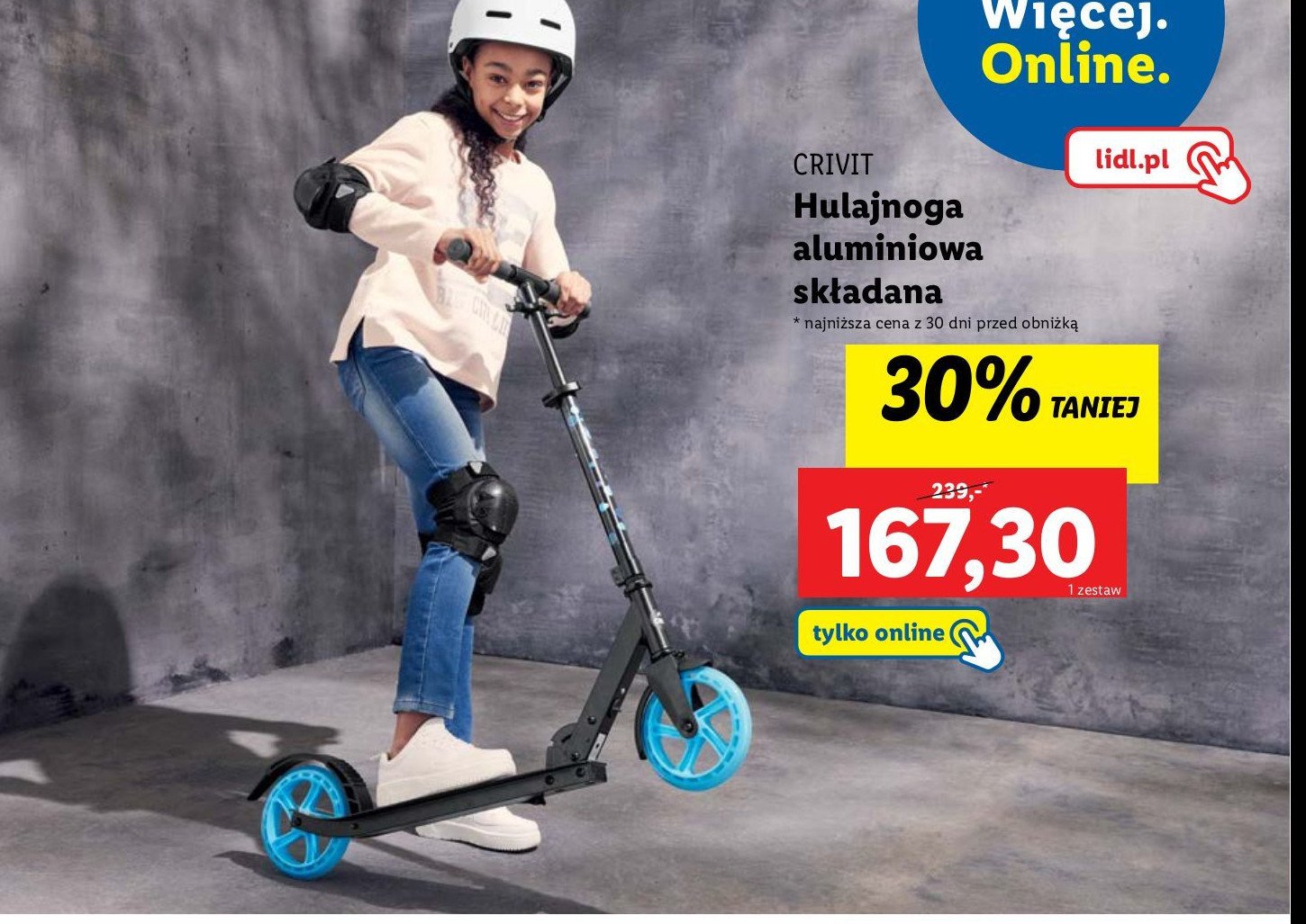 Hulajnoga aluminiowa Crivit promocja